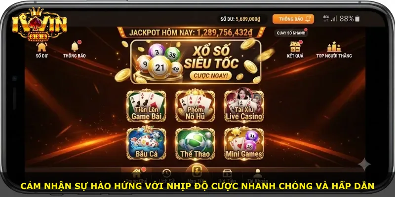 Cảm nhận sự hào hứng với nhịp độ cược nhanh chóng và hấp dẫn