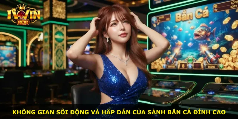Không gian sôi động và hấp dẫn của sảnh bắn cá đỉnh cao