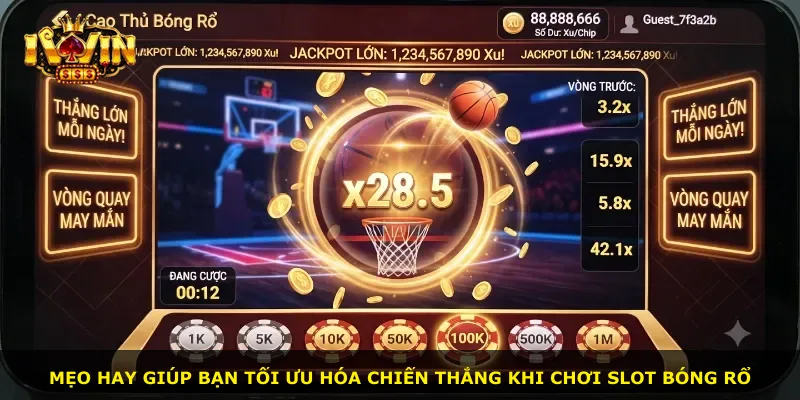 Mẹo hay giúp bạn tối ưu hóa chiến thắng khi chơi slot bóng rổ