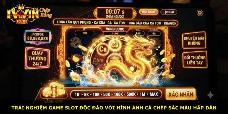 Trải nghiệm game slot độc đáo với hình ảnh cá chép sắc màu hấp dẫn