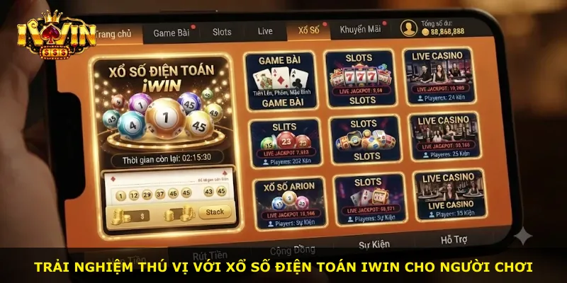 Trải nghiệm thú vị với Xổ Số Điện Toán iWin cho người chơi